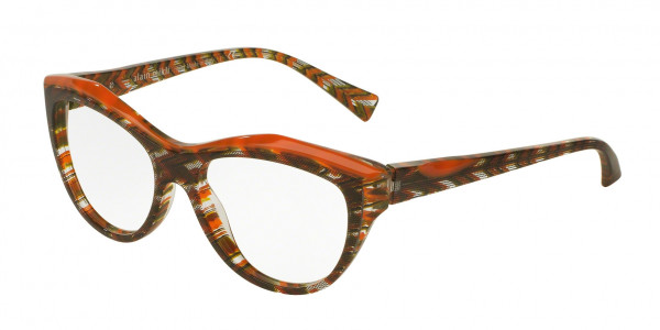 Alain Mikli A03041 Eyeglasses, 4107 ORANGE-BLACK ORA-GREEN (BLACK)