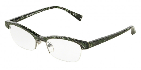 Alain Mikli A03024 Eyeglasses, 4112 CHEVRON GREEN (GREEN)