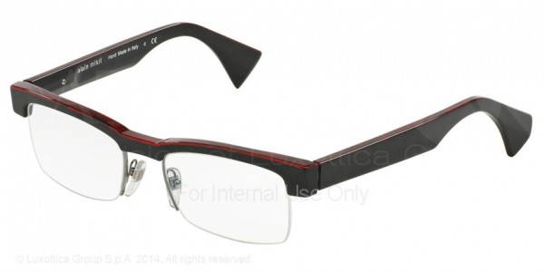 Alain Mikli A03022 Eyeglasses, B0E6 BLACK-RED (BLACK)