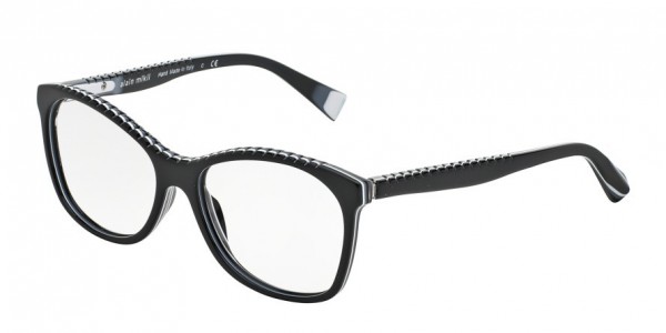 Alain Mikli A03017 Eyeglasses, 3090 BLACK/WHITE/GREY (BLACK)