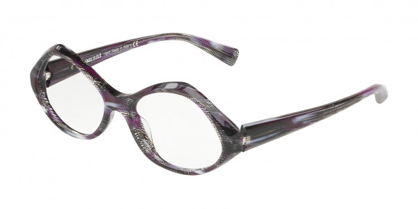 Alain Mikli A03014 Eyeglasses, 001 BLACK POINTILLE/FUXIA/BLANC (VIOLET)