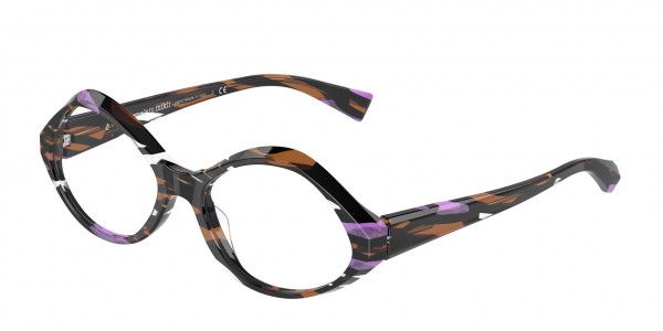 Alain Mikli A03014 Eyeglasses, 006 VIOLET BROWN STAINED GLASS (MULTI)