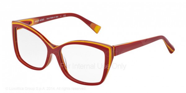 Alain Mikli A03011 Eyeglasses, 3101 RED ORANGE (RED)