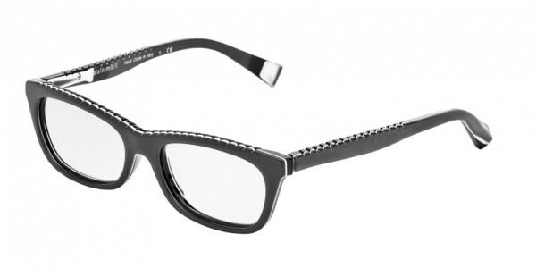 Alain Mikli A03008 Eyeglasses, 3096 BLACK/WHITE (BLACK)