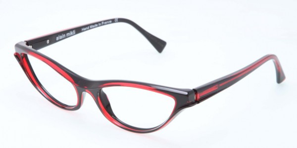 Alain Mikli A03005 Eyeglasses, B09N RED/BLACK (RED)
