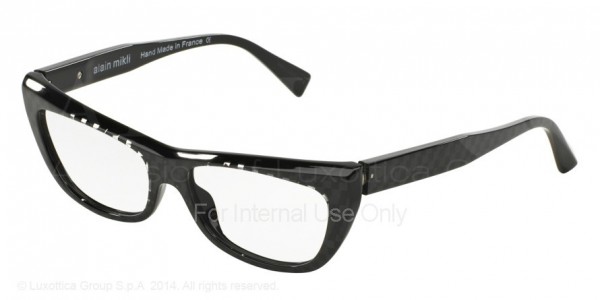 Alain Mikli A03002 Eyeglasses, B087 CHESS/BLACK MOTHER PEARL (BLACK)
