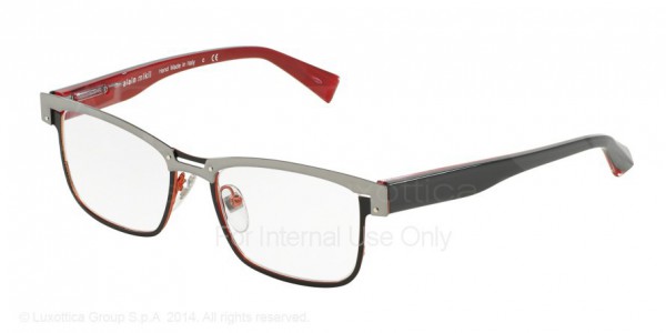Alain Mikli A02011 Eyeglasses, M0JT GUNMETAL BLACK RED (GUNMETAL)