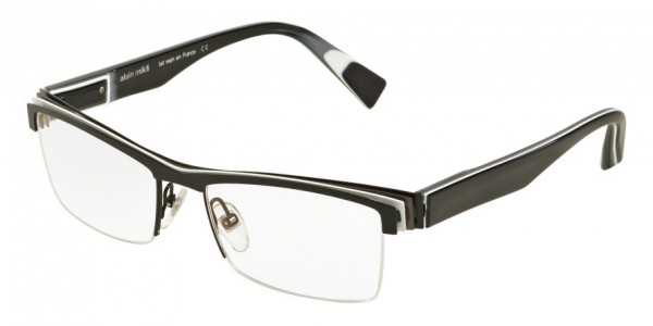Alain Mikli A02001 Eyeglasses, M0JF BLACK/WHITE/GREY/BLACK (BLACK)