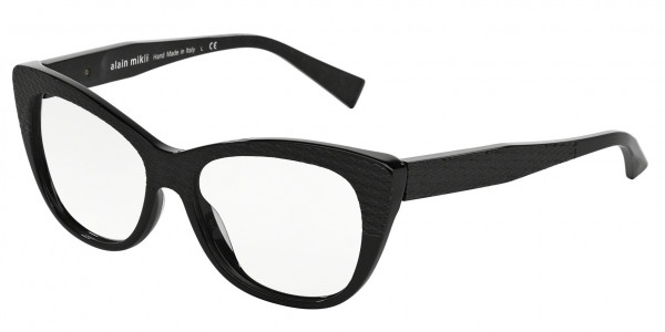 Alain Mikli A01346M - AL1346 (M) Eyeglasses, B0J2 GLITTER BROWN BLACK (BROWN)