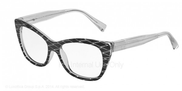 Alain Mikli A01346 - AL1346 Eyeglasses, B09U RUMBLE BLACK/CRYSTALL (BLACK)