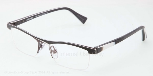 Alain Mikli A01297 - AL1297 Eyeglasses, M0HC BLACK WHITE GRAY