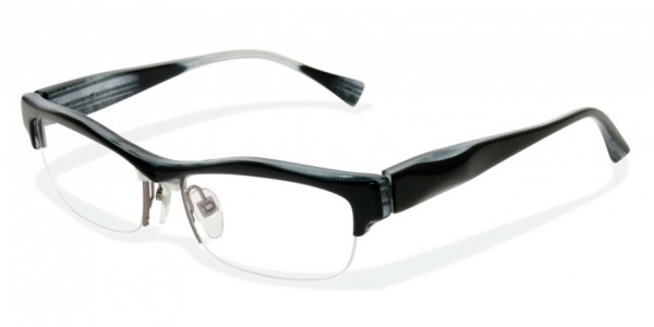 Alain Mikli A01287 - AL1287 Eyeglasses, 3065 BLACK/WHITE/BLACK/WHITE
