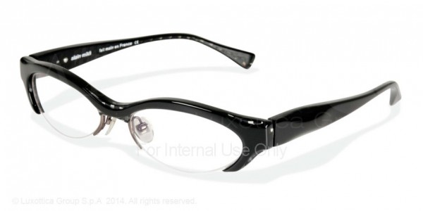 Alain Mikli A01286 - AL1286 Eyeglasses, 3067 BLACK/CHECK CRYSTAL BLACK