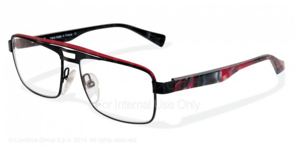 Alain Mikli A01223 - AL1223 Eyeglasses, M0BE BLACK RED-DISGUISED RED