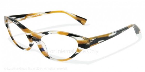 Alain Mikli A01215 - AL1215 Eyeglasses, 3017 BLACK YELLOW STRIPPED