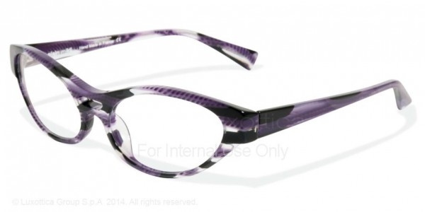 Alain Mikli A01215 - AL1215 Eyeglasses, 3018 BLACK PURPLE STRATA