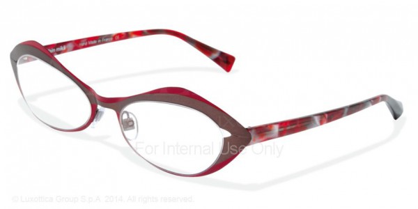 Alain Mikli A01114 - AL1114 Eyeglasses, 0006 LIGHT WALNUT-RED