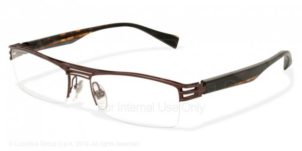 Alain Mikli A01105 - AL1105 Eyeglasses, 0003 BROWN MAT/STRIPED TORTOISE MAT