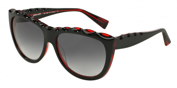 Alain Mikli A01408 - AL1408 Sunglasses, 3075 BLACK/RED/BLACK