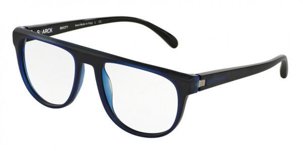 Starck Eyes SH3020 Eyeglasses, 0007 BLUE/BLACK/BLUE MAT OUTSIDE