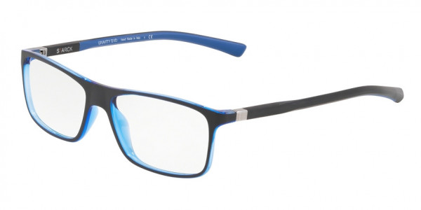 Starck Eyes SH1365M - PL1365 (M) Eyeglasses, 0005 BLACK/BLUE (BLACK)