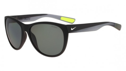 Nike NIKE COMPEL P EV0953 Sunglasses, (003) MATTE BLACK/SILVER WITH GREY  LENS