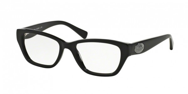 Coach HC6070F Eyeglasses, 5002 BLACK (BLACK)