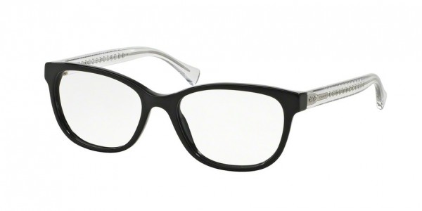 Coach HC6072F Eyeglasses, 5327 BLACK GLITTER/CRYSTAL (BLACK)