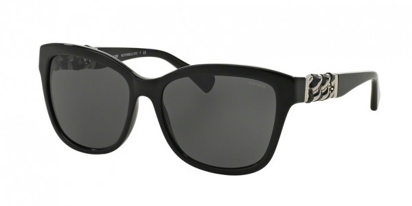 Coach HC8156Q L131 Sunglasses, 500211 BLACK (BLACK)
