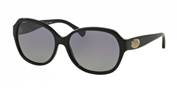 Coach HC8150F Sunglasses, 50028J BLACK (BLACK)