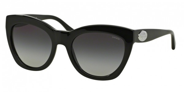 Coach HC8151F Sunglasses, 500211 BLACK (BLACK)