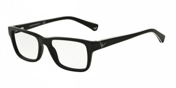 Emporio Armani EA3057 Eyeglasses, 5364 MATTE BLACK (BLACK)
