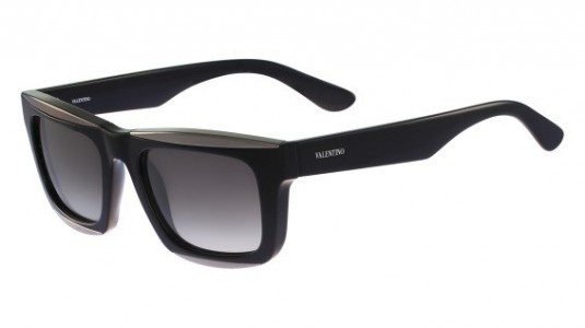 Valentino V718S Sunglasses, (008) BLACK-DARK GUNMETAL