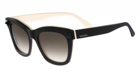 Valentino V723S Sunglasses, (018) BLACK-IVORY