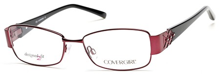 CoverGirl CG0445 Eyeglasses, 069 - Shiny Bordeaux
