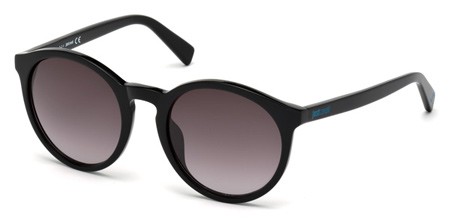 Just Cavalli JC-672S Sunglasses, 01B - Shiny Black / Gradient Smoke
