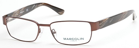Marcolin MA-6821 Eyeglasses, 049 - Matte Dark Brown