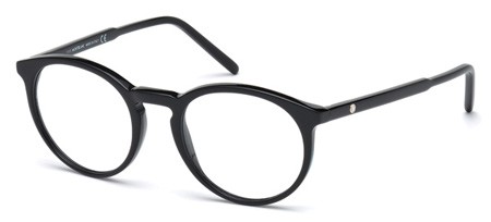 Montblanc MB-0554 Eyeglasses, 001 - Shiny Black