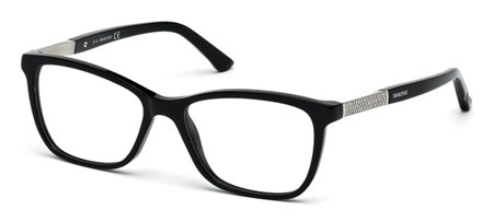 Swarovski ELINA Eyeglasses, 001 - Shiny Black