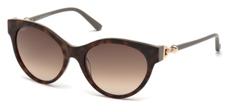 Tod's TO-0154 Sunglasses, 59F - Beige/other / Gradient Brown