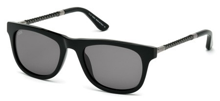 Tod's TO-0182 Sunglasses, 01A - Shiny Black / Smoke