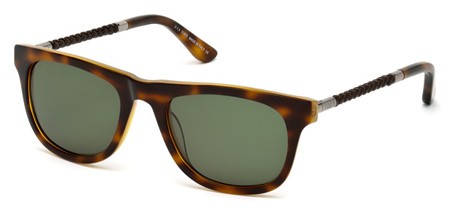Tod's TO-0182 Sunglasses, 56N - Havana/other / Green
