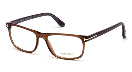 Tom Ford FT5356 Eyeglasses, 048 - Shiny Dark Brown