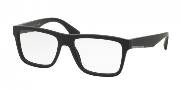 Prada PR 07SV Eyeglasses, 1BO1O1 MATTE BLACK (BLACK)
