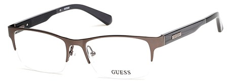 Guess GU-1859 Eyeglasses, 007 - Matte Dark Nickeltin
