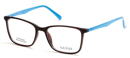 Guess GU-9151 Eyeglasses, 048 - Shiny Dark Brown