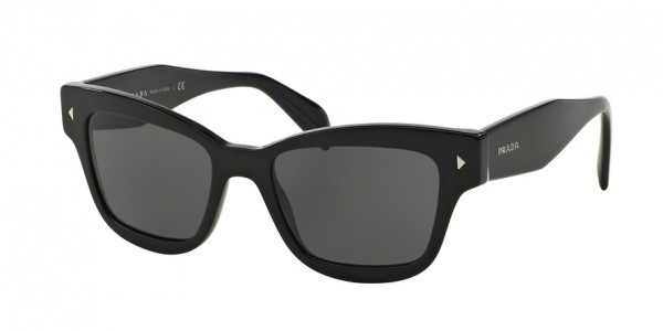 Prada PR 29RS Sunglasses, 1AB1A1 BLACK (BLACK)