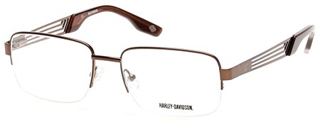 Harley-Davidson HD-0724 Eyeglasses, 048 - Shiny Dark Brown