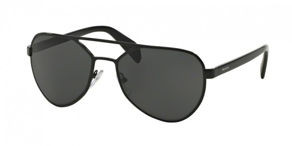 Prada PR 55RS TYPE Sunglasses, 7AX1A1 BLACK (BLACK)