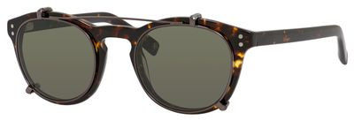 Banana Republic Jaxon w/Clip Eyeglasses, 0FR5(00) Dark Havana (Ww / Green )